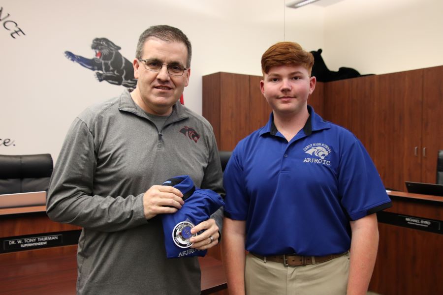 Corey Williams and cadet